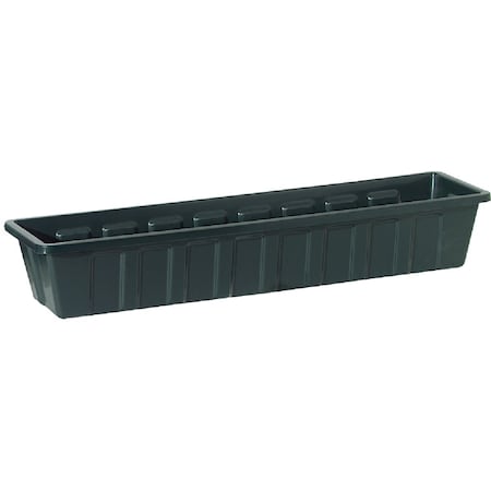 Novelty Poly-Pro 36'' Polypropylene Hunter Green Flower Box Planter 2361