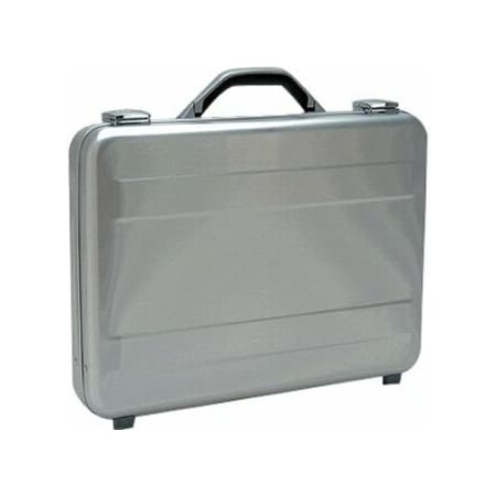 Tz Case Slimline Molded Aluminun Attache Case, Silver AC-66 S