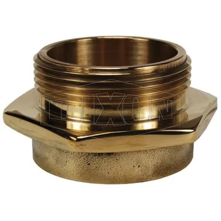 Dixon The Right Connection 23-272 Single Open Snoot Outlet, 2-1/2 in, FNPT x MNYFD, Cast Brass, Domestic MOC250NYFD-P