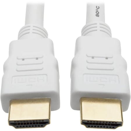 Tripp Lite High Speed HDMI 4K Cable Ultra HD Digital Video M/M White 10ft P568-010-WH