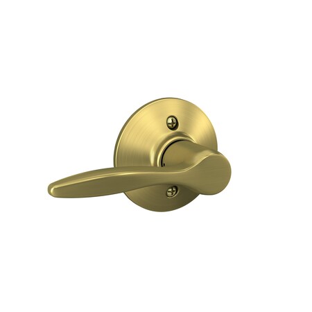 Schlage Residential Left Hand Delfayo Lever Half Dummy Satin Brass Finish F170DEL608LH