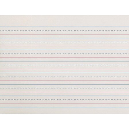 Zaner-Bloser Dotted Midline Newsprint Paper, White, 500PK PACZP2611