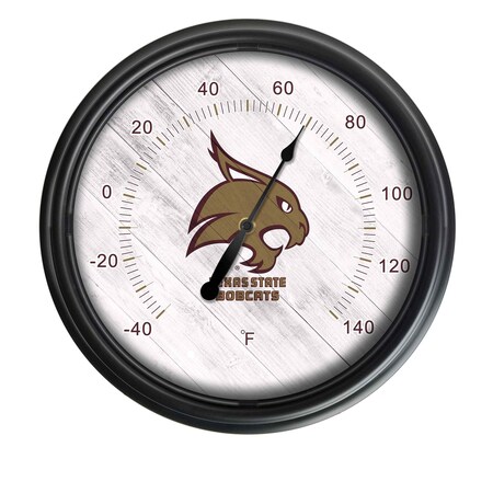 Holland Bar Stool Co Texas State University Indoor/Outdoor LED Thermometer ODThrm14BK-08TexsSt