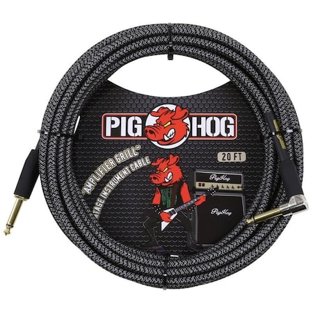 Pig Hog ''Amplifier Grill'' Instrument Cable, 20-Feet Right Angle PCH20AGR