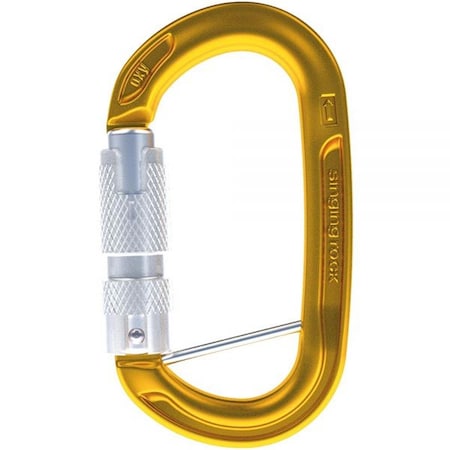 Singing Rock Oxy Auto Lock Captive Bar, Gold 422165