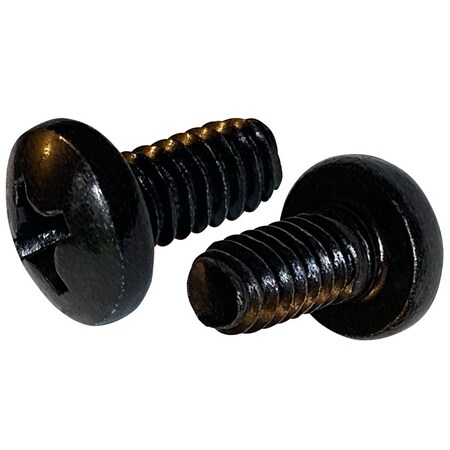 Newport Fasteners #8-32 x 3/4 in, Black Oxide Steel Pan Head Phillips Drive, 1600 PK 664458-1600