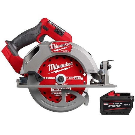 Milwaukee Tool M18 FUEL Circular Saw + FORGE HD12.0 2834-20, 48-11-1813