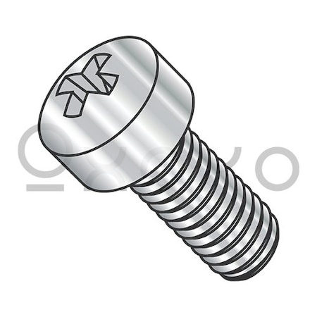1/4-20X1 Phillips Fillister Machine Screw Fully Threaded 18-8 Stainless Steel, 1000PK