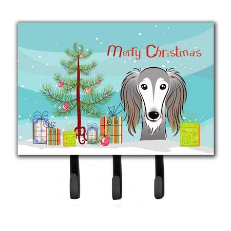 Carolines Treasures Christmas Tree and Saluki Leash or Key Holder BB1601TH68