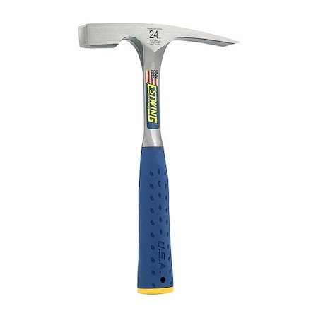 Estwing Bricklayer Hammer, 11 " L, Steel E3-24BLC