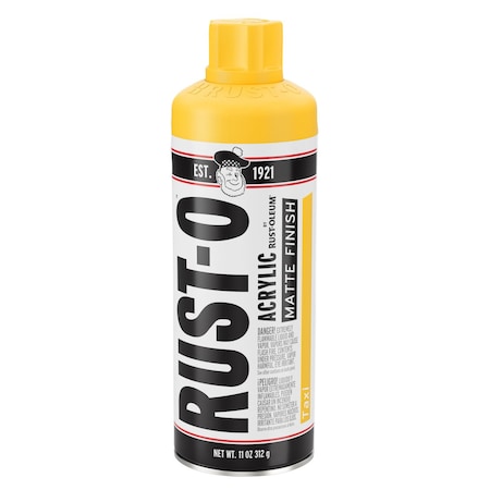 Rust-Oleum Rust-O Artist Spray Paint, Taxi, Matte, 11 Oz 392210