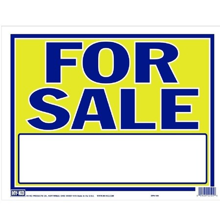 Hy-Ko Large Neon Sign, FOR SALE, Blue Legend, Yellow Background, 1812 in H x 1412 in W Dimensions SPN-100