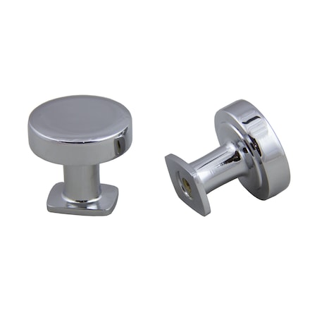 Pride Industrial 1-1/4in Diameter Manhattan Cabinet Knob Polished Chrome Finish K1218PC