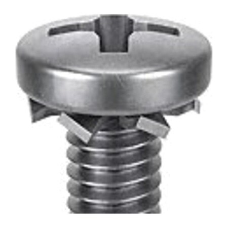 M5-0.80 x 8 mm Phillips Pan Machine Screw, Passivated 18-8 Stainless Steel, 10 PK