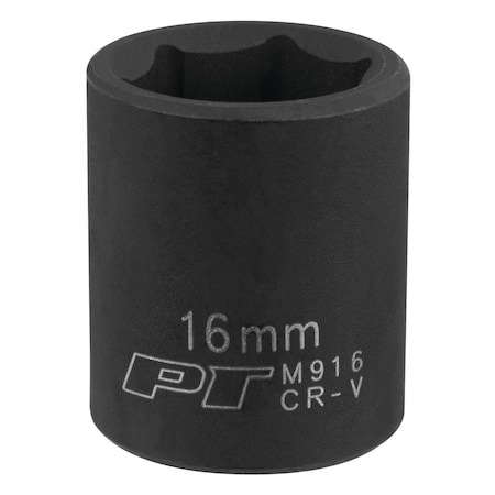 Performance Tool 3/8 In Dr. Impact Socket 16Mm Socket Imp 16Mm, M916 M916