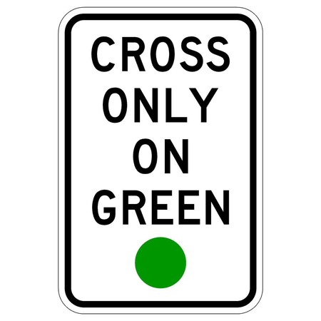 Sign Solutions Usa Traffic Sign, 12 in Width, Aluminum Sign, Vertical Rectangle DUS06DWT1218R10-1