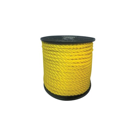 Extreme Max Extreme Max 3006.2237 BoatTector Twisted Polypropylene - 1/4" x 600', Yellow 3006.2237