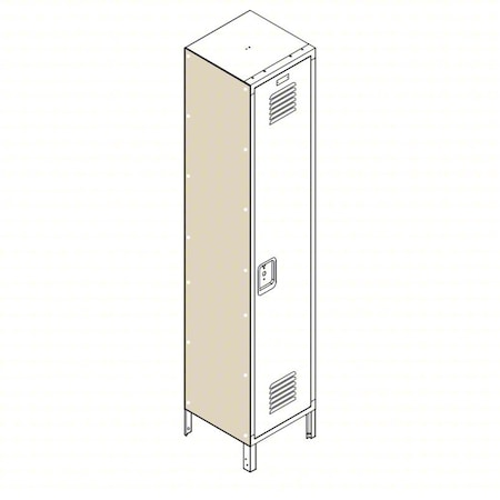 Lyon Locker Painted Side Panel PPLECPSF72P18-1