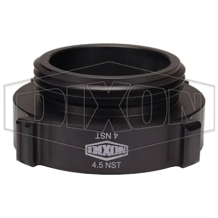 Dixon Style N37 Rocker Lug Hydrant Adapter, 4-1/2 x 4 in, Female NST NH x Male NST NH, Aluminum, Hardc N37-45F40F