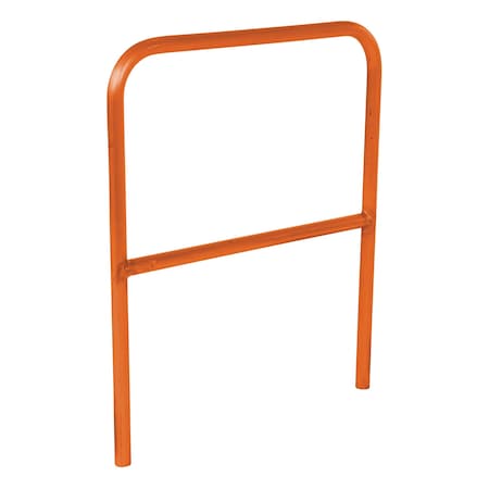 Vestil Aluminum Pipe Safety Railing 36 In. Length Orange ADKR-3-OR