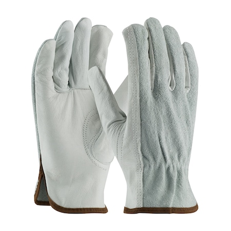 Pip Regular Grade Top Grain Leather Drivers Glove, Split Cowhide Back, Aramid Stitching, Keystone Th, 12PK 993K/M