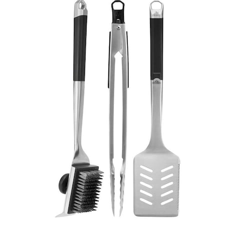 Napoleon Pro Series Premium 3-Piece Tool Set, Stainless Steel, Slip-Resistant Grip Handle GATL006