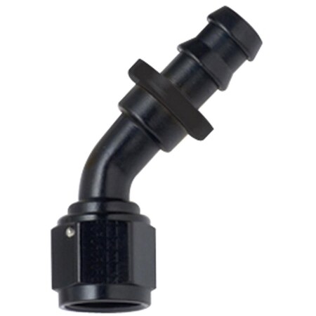 Fragola 204508-BL 45 deg 8000 Series Push-Lock -08 AN Race Hose End, Black FRG204508-BL