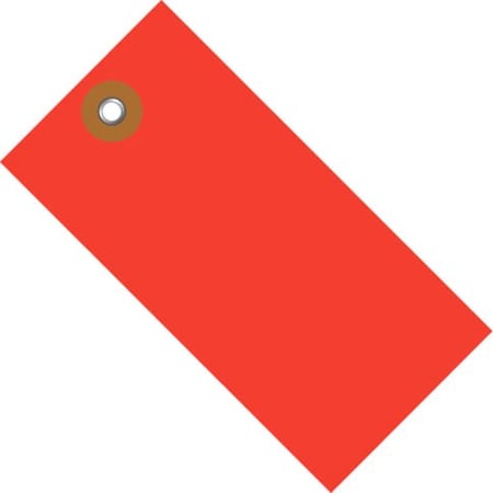 The Packaging Wholesalers Tyvek Shipping Tags, #5, 4-3/4L x 2-3/8W, Red, 100/Pack G14051D