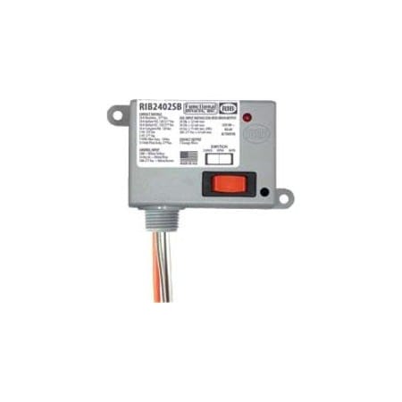 Functional Devices-Rib Enclosed Pre-Wired Relay, 20A at 277VAC, SPST RIB2402SB