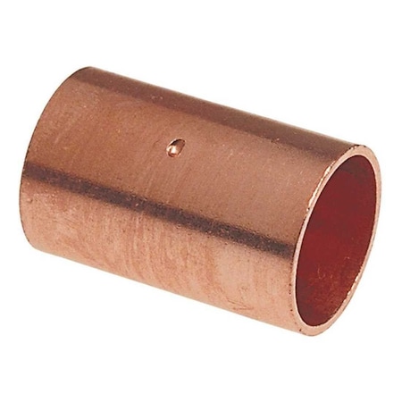 Nibco 1/2 in. Copper Pressure Cup x Cup Coupling Fitting with Dimple Stop I60012