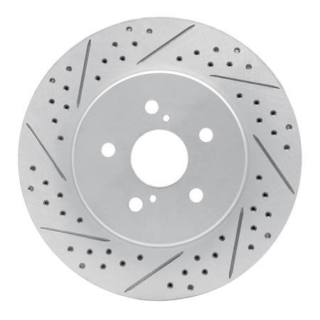 Dynamic Friction Co DFC Geoperformance Rotor - Drilled and Slotted 830-76129L