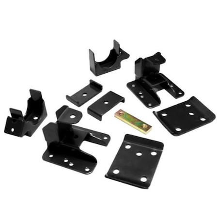 Maxtrac Suspension 5-6 in. Rear Adjustable Lowering Flip Kit for 2007-2017 Chevy Silverado 1500, Black Powder Coated MXT301360