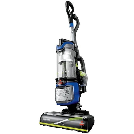 Bissell PowerGlide 2215 Pet Vacuum, 110 to 120 V, 1 L Vacuum, 12-1/2 in W Cleaning Path, Black/Teal/Lime 2849