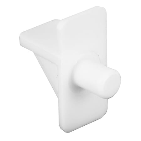 Prime-Line Shelf Support Pegs, 5 mm. Diameter, Plastic, White, PK12 EP 9383