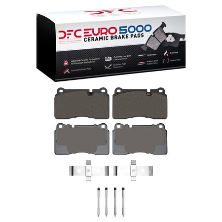 Dfc 5000 Euro Ceramic Disc Brake Pad Set,  1600-1263-01