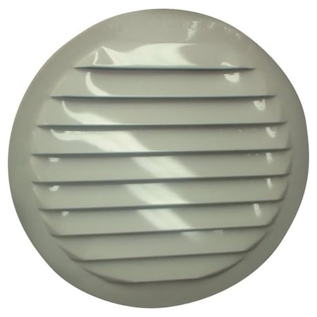 Maurice Franklin Screen Louver 4In Wht Rnd Alum RLW-100 4"