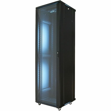 Video Mount Products 19" Equipment Rack Enclosure - 42U with Fans, Casters EREN42-E
