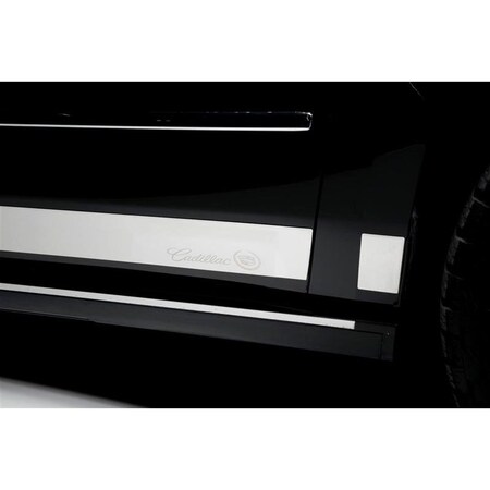 Putco Polished Stainless Steel Rocker Panel Molding, Cadillac 9751217GM-3