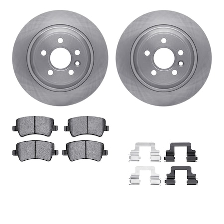 Dynamic Friction Co DFC Brake Rotor with 5000 Brake Pads and Hardware Kit 6512-27242