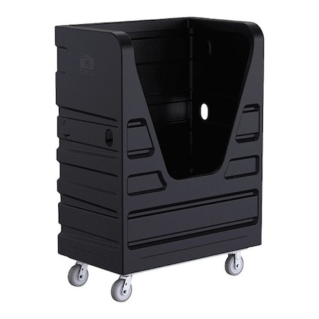 R&B Wire Products 48 Cubic Foot Heavy Duty Bulk Transport Truck, Black 849BLK