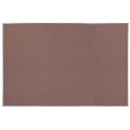 Aarco Designer ''Rose Quartz'' Fabric Bulletin Board w/ a Clear Satin Anodized Al Frame, 48''Hx72''W DF4872003