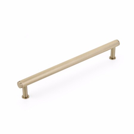 Schaub 12in Center to Center Pub House Knurled Appliance Pull Signature Satin Brass Finish 5012A-SSB