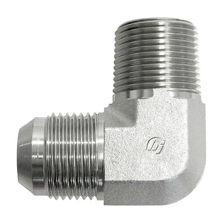 Brennan Industries Stainless Hydraulic Adapter, 1 in x 1 in 2501-16-16-SS