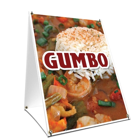 Signmission Gumbo, 24 Inch x 18 Inch A-frame Yard Sign, Plastic Sign SBC-1824-Gumbo