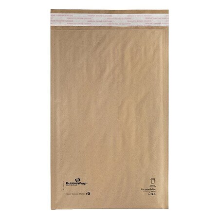 Zoro Select BubbleMailers, MailerEnvelopes, Ylw, PK120 101276100