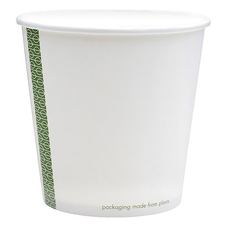 Vegware Soup Container, 24 oz, Green; White, PK500 SC-24G