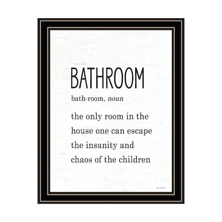 Homeroots Bathroom Escape Black Framed Print Bathroom Wall Art 530082