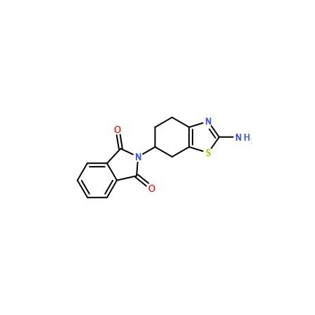 Ak Scientific 2-(2-Amino-4, 5, 6, 7-tetrahydrobenzo[d]thiazol-6-yl)isoindoline-1, 3-dione (100mg), CAS 104618-33-9 Y6899-100mg