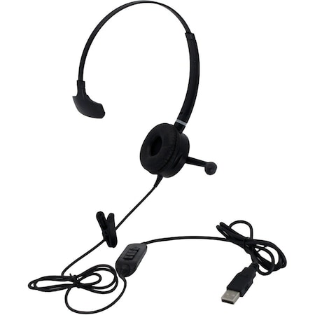 Spracht MONAURAL  HEADSET WITH USB CONNECTOR AND CONTROLLER, SPARE EAR CUSHION - USE WIT HS-WD-USB-1