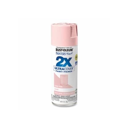 Rust-Oleum Painter's Touch 2X Ultra Cover Gloss Spray Paints + Primer, 12 oz, Candy Pink, 6PK 647-334028